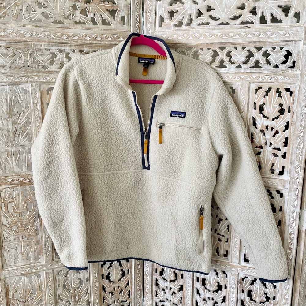 LIKE NEW Retro Patagonia 1/4 Zip fleece Large